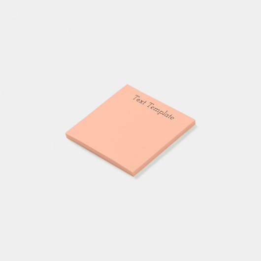 Pastel Bleek Sinaasappel Post-it® Notes (Schuin)