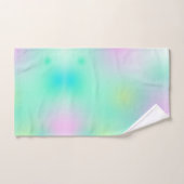 Pastel Bleek Turquoise Pink Abstracte Art Bad Handdoek (Handdoek)