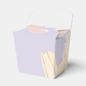 Pastel Bleke Roze en Lila Verfspatten Bedankdoosjes (Voorkant Zijde)