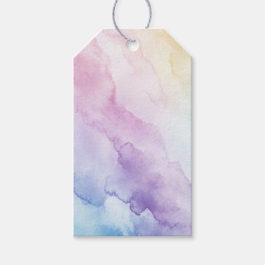 Pastel Bliss-cadeaubijslage Cadeaulabel (Voorkant)