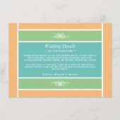 Pastel Block - Tropische kleuren - Weddenschap Informatiekaartje (Voorkant)