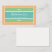 Pastel Block - Tropische kleuren - Weddenschap Web Informatiekaartje (Voorkant / Achterkant)