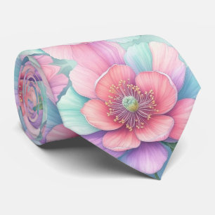 Pastel Bloei Stropdas
