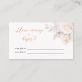 Pastel Bloeit Hoeveel Kussen Vrijgezellenfeest Spe Informatiekaartje (Voorkant)