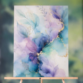 Pastel Bloem Abstract Acryl Bord (Neutraal)