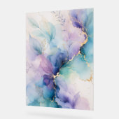 Pastel Bloem Abstract Acryl Bord (Hoek)