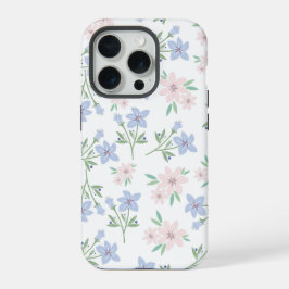 Pastel bloem achtergrond iPhone 15 pro case