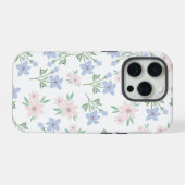 Pastel bloem achtergrond iPhone hoesje (Achterkant horizontaal)