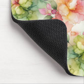 Pastel Bloem Alcohol Inkt Illustratie Muismat (Hoek)