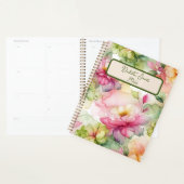 Pastel Bloem Alcohol Inkt Illustratie Personaliser Planner (Display)