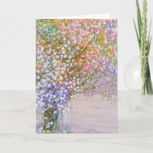Pastel Bloem Allerlei Gelegenheid Kaart (Voorkant)
