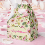 Pastel Bloem  Bedankdoosjes<br><div class="desc">Deze voorjaarsbloemenprint favorbox is geweldig voor verjaardagen,  afstuderen,  bruiloften en speciale gelegenheden. Verander het bericht in het aangepaste gedeelte eenvoudig.</div>