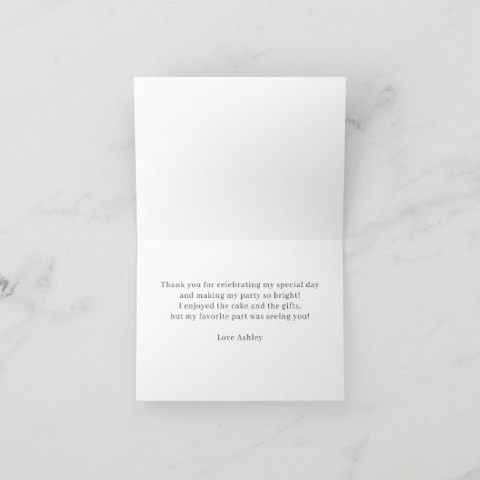 Pastel Bloem Bedankkaart (Binnen)