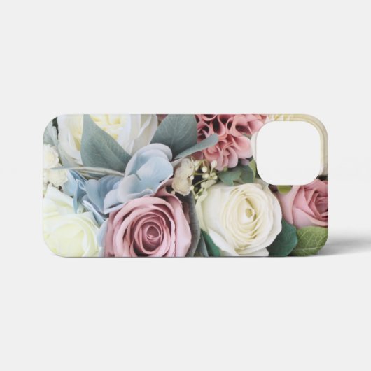 Pastel Bloem Boeket iPhone Hoesje (Achterkant horizontaal)