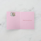 Pastel Bloem Boeket Kaart (Binnen)