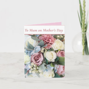 Pastel Bloem Boeket Kaart