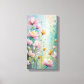 Pastel Bloem Canvas Muurkunst (Voorkant)