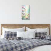 Pastel Bloem Canvas Muurkunst Afdruk (Insitu (Slaapkamer))