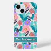 Pastel Bloem Case-Mate iPhone Case (Achterkant)