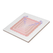 Pastel Bloem Frame Tegeltje (Zijkant)