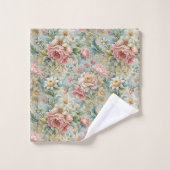 Pastel Bloem Handdoeken Rococo-Geïnspireerde Badka (Wasdoekje)