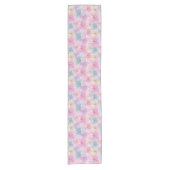 Pastel Bloem in Bloei Korte Tafelloper (Voorkant)