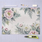 Pastel Bloem Inkt Schildering Tissuepapier (Craft)