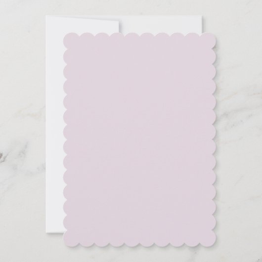 Pastel Bloem Kader Doop Uitnodiging (Achterkant)