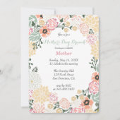  Pastel Bloem Krans Partij Sjabloon Kaart (Voorkant)