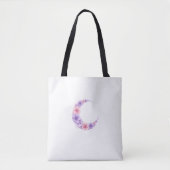 Pastel Bloem Maantjes Tas - Kawaii Heks (Voorkant)