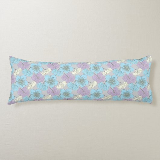 “Pastel Bloem Motief Body Kussen (Voorkant)