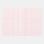 Pastel Bloem Roze Rozen Strepen Elegante Bruidsboe Inpakpapier Vel (Voorkant 2)