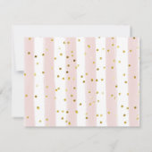 Pastel Bloem Thee Party Gouden Glitter Bedankt (Achterkant)