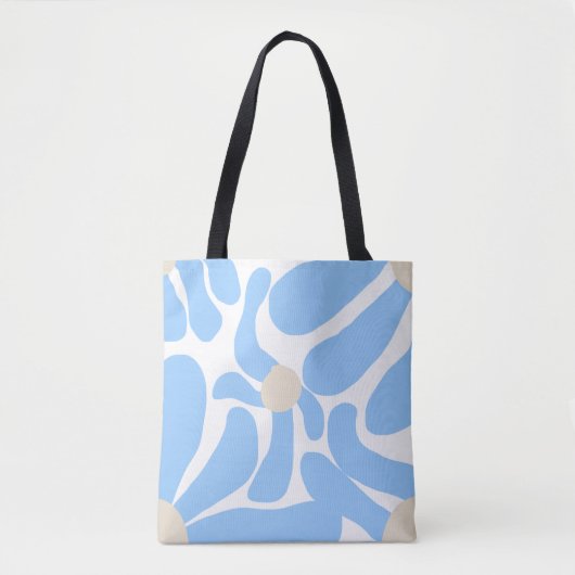 Pastel bloem thema tote bag (Voorkant)