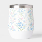 Pastel Bloem Thermisch Wijn Tumbler (Achterkant)