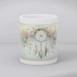 Pastel Bloem Vlinder Droomvanger Koffiemok