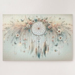 Pastel Bloem Vlinder Droomvanger Legpuzzel