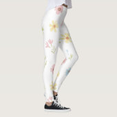 Pastel Bloem Waterverf Leggings - Boho Wildflowe (Rechts)