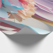 Pastel Bloem Werveling Cadeaupapier (Hoek)
