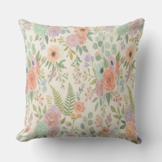 Pastel Bloem Worp Kussens