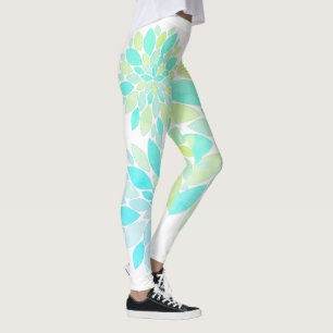 Pastel Bloemblaadjes Bloem Patroon Legging