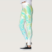 Pastel Bloemblaadjes Bloem Patroon Legging (Links)