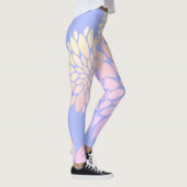 Pastel Bloemblaadjes Bloem Patroon Leggings (Rechts)