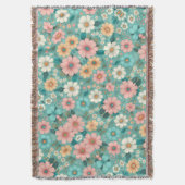Pastel Bloemblaadjes Deken (Voorkant Verticaal)