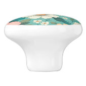 Pastel Bloemblaadjes Keramische Knop (Zijkant)