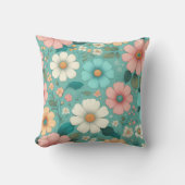 Pastel Bloemblaadjes Kussen (Voorkant)