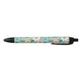 Pastel Bloemblaadjes Zwarte Inkt Pen (Bodem)
