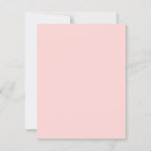 Pastel bloemboog elegante trouw kaart (Achterkant)