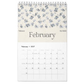 Pastel Bloemen 2025 Wandkalender Kalender (Feb 2027)