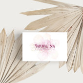 Pastel Bloemen Achtergrond Natuurlijke Spa Therape Visitekaartje